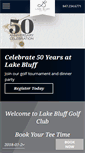 Mobile Screenshot of lakebluffgolfclub.com
